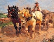 George Wolf - Horse and Cart, 1882, De. , 