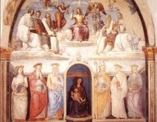 Perugino Pietro Trinity and Six Saints 1521. ���������, ������
