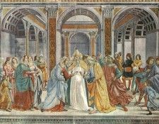 GHIRLANDAIO MARRIAGE OF THE VIRGIN SMARIA NOVELLA FLORENC. , 