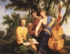 LE SUEUR Eustache The Muses Melpomene Erato And Polymnia. Sueur,  