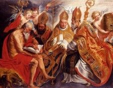 Jordaens Jacob The Four Fathers Of The Latin Church. , 