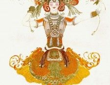 bakst loiseau de feu costume-pour-tamara-karsavina 1910. , 