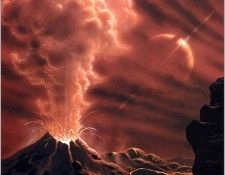 David Hardy Hydrogen Volcano On Titan - Xxx 0884 . �����, �����