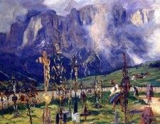 Sargent John Singer Graveyard in the Tyrol. ��������, ���� ������