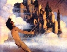 Mp 0006 The Dinkey  Bird MaxfieldParrish sqs. , Maxfield