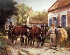 Dupre Julien Returning From The Fields. , 