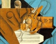 Gris Musicians table, 1914, Fusain, graphite, and colored p. , 