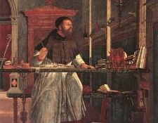 Carpaccio Vision of St Augustin detail1. , 