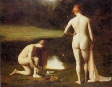Hodebert Leon Aguste Cesar The Bathers 1880. Hodebert,   