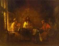 Rembrandt - The Pilgrims at Emmaus. ��������� ������� ��� ����