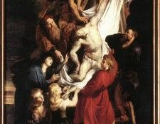 Rubens Descent from the Cross detail centre panel. ,  