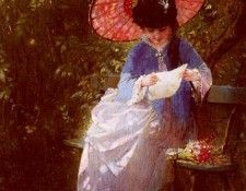 Burger Hendricus Jacobus Young Girl Reading. Burger, ���� Hendricus