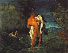 CeZANNE THE ABDUCTION,1867, FITZWILLIAM MUSEUM CAMBRIDGE. , 