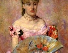 Cassatt Mary Lady with a Fan aka Portrait of Anne Charlotte Gaillard.  