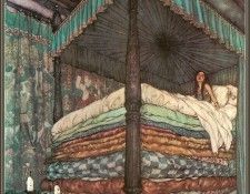 cr EdmundDulac-006-ThePrincessAndThePea. , 