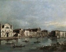 GUARDI Francesco The Grand Canal with Santa Lucia and the Scalzi.  