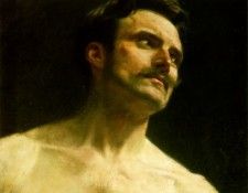 Male torso Julians Academy Paris 1897 37.5x44cm. , 