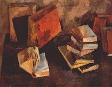 falk still life with books 1921. , 