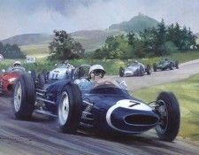 Cma 048 1961 stirling moss leads the first lap at the nurburgring. ��� ���