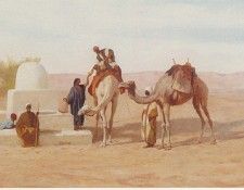 Scen at a well. , 