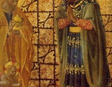 Fra Angelico Adoration and Annunciation ca 1420 Detalj Museo. ,    F