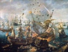 Wieringen van Cornelis Sea battle at Gibraltar Sun . Wieringen,  