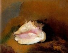 Redon La coquille, 1912  Pastel on paper, 51 x 57.8 cm  Muse. , 