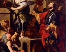 Solimena Francesco Rebecca And Eliezer At The Well.  