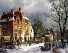 Koekkoek Willem Winterlandscape Sun . Koekkoek 