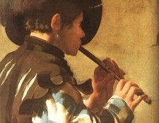 TERBRUGGEN THE FLUTE PLAYER, 1621, STAATLICHE KUNSTSAMMLUNGE. Terbrugghen, �������