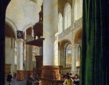 Houckgeest Gerrit Oude Kerk in Delft Sun. Houckgeest, 