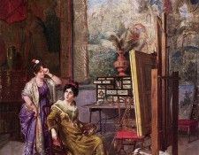 Aguado Bejarano In the artist-s studio.  