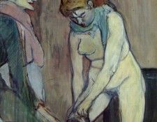 Toulouse-Lautrec Woman Pulling up her Stocking, 1894, Musee . -,  