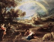 Rubens Landscape with a Rainbow 1632 5. ,  