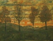 schiele.four-trees. , 