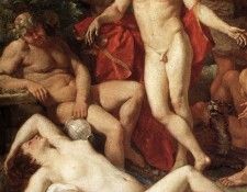 Poussin Midas and Bacchus detail1. , 