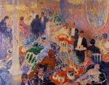 Lantoine Fernand In the cafe Sun. Lantoine, 