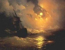 aivazovsky moonlit night 1849.   