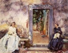 Sargent John Singer The Garden Wall. ,  