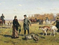 Заструненный волк. 1891. Кившенко Алексей (1851-1895)