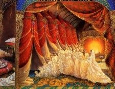 ma Craft The 12 dancing princesses9 Descending the staircase. , Kinuko Y