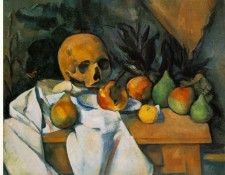 CeZANNE STILL LIFE WITH SKULL (NATURE MORTE AU CRANE),1895-1. , 