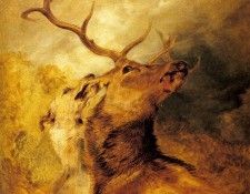 Landseer Sir Edwin Henry Stag And Hound.   