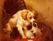 Ronner Knip Henriette The Happy Family. Ronner-Knip, ���������