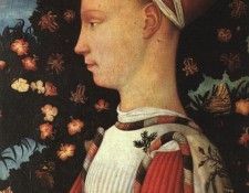 Pisanello Portrait of Ginerva dEste, 1438, panel painting, . ��������� �������