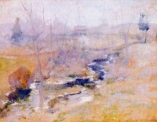 twachtman end of winter c1890-95. Twachtmann,  