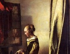 Girl Reading a Letter at an Open Window. Vermeer, Johannes