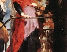 Rubens Descent from the Cross detail left wing. ������, ����� �����