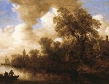 Goyen Jan van River Scene. ,  