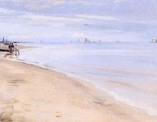 Kroyer Peder Severin Playa de Skagen 1889. Kroyer,  